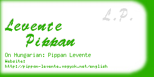 levente pippan business card